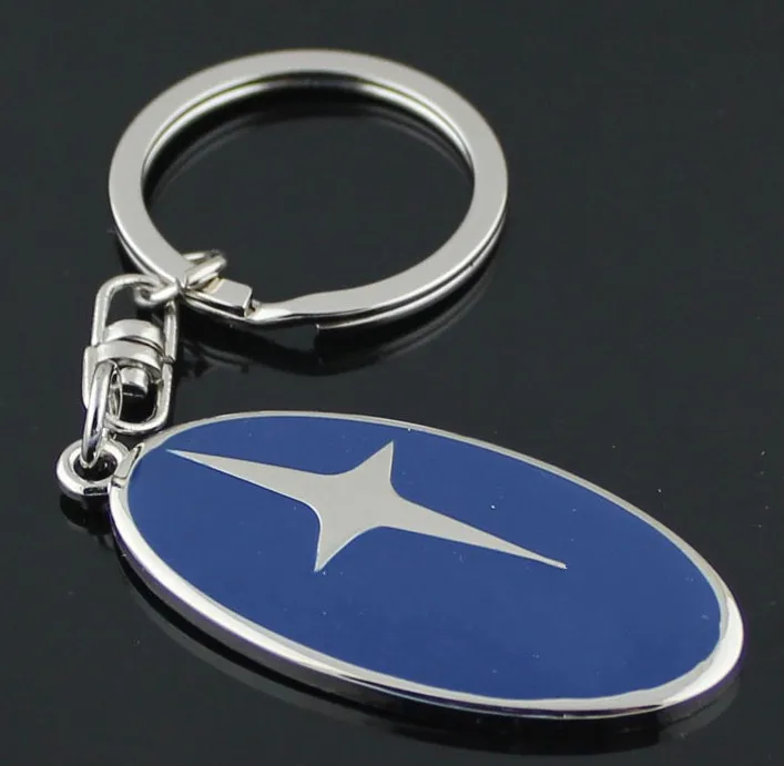 

2019 Fashion Current men and women car logo metal waist keychain key ring pendant For BMW Benz Audi Subaru Ford logo