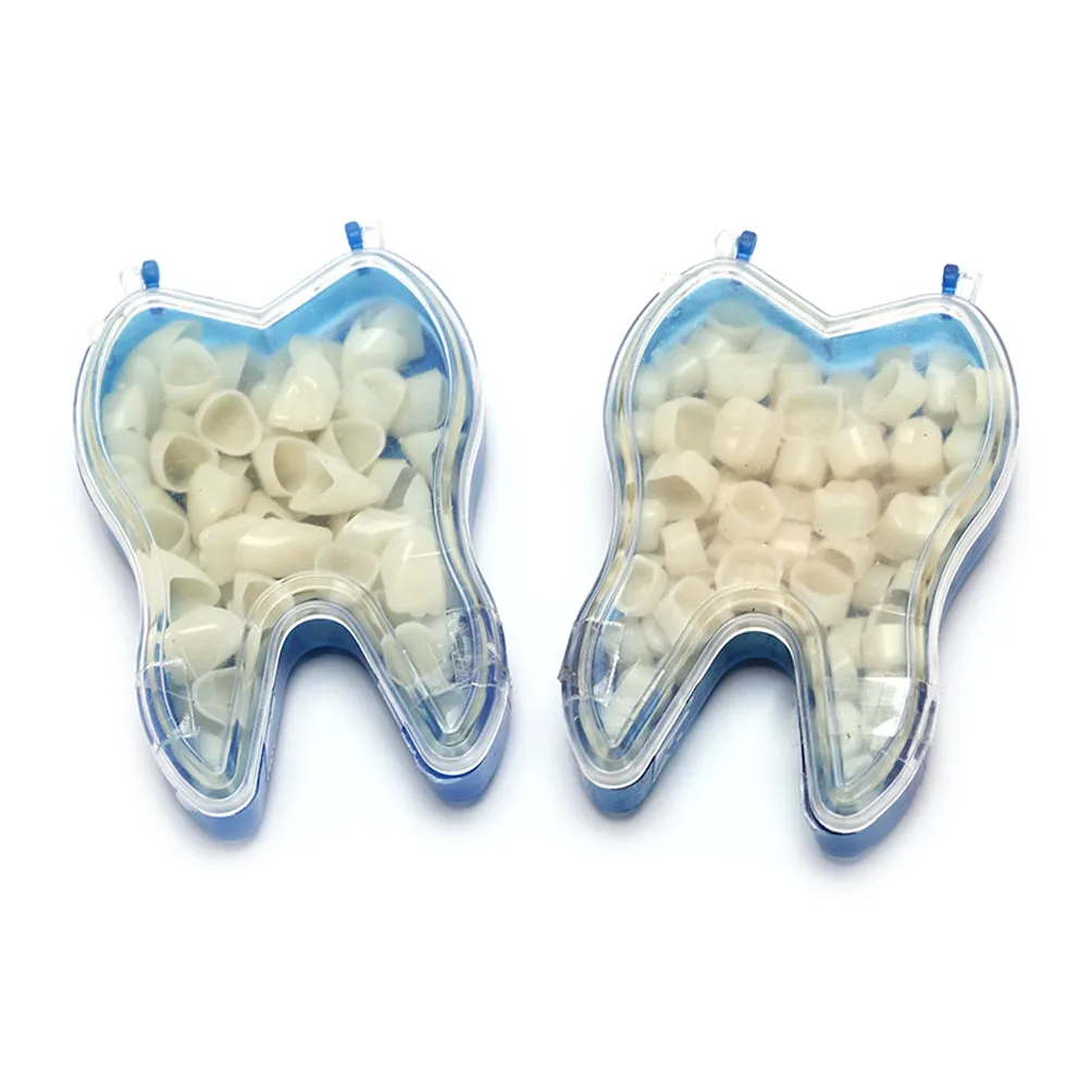 50 шт./кор. реалистичный Зубные коронки полости рта Отбеливание зубов для передних зубов Корона Зубные коронки смолы фарфор временные зубы Корона