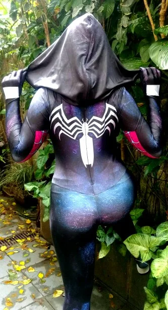 Gwenom Cosplay Costume Woman Venom Symbiote Spider Gwen Stacy Spiderman Superhero Costume 3D Printed Fullbody (18)