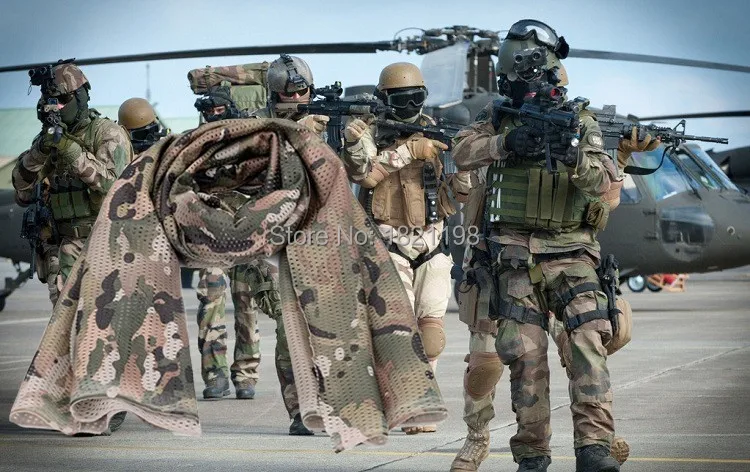 Открытый цикл Охота Шарфы для женщин Универсальный Арабская армия тактический камуфляж шарф Для мужчин Военная Униформа Джунгли Боевой ветрозащитный сетки шаль вуаль