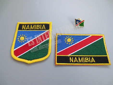 NAMIBIA Namibian Country Flag Embroidered PATCH Badge *NEW*