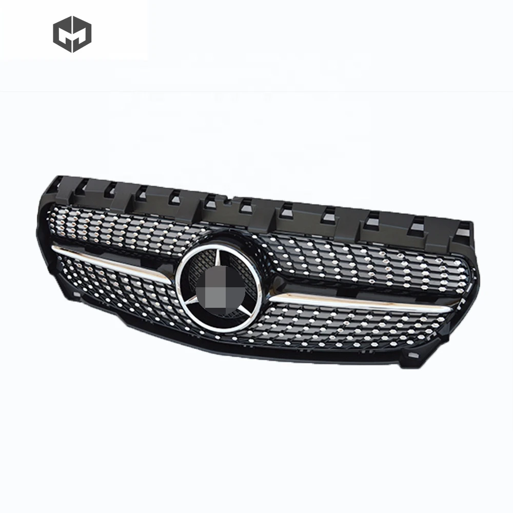 

ABS Diamond starry sky style Grill Front Bumper Center Grille Mesh Intake Grid Grill Car Bodykit For CLA W117 CLA45 Amg