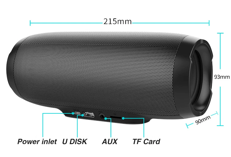 Nby 1050 водонепроницаемый Bluetooth динамик fm-радио портативный беспроводной громкий динамик открытый двойной рог музыкальный динамик s компьютер бас TWS