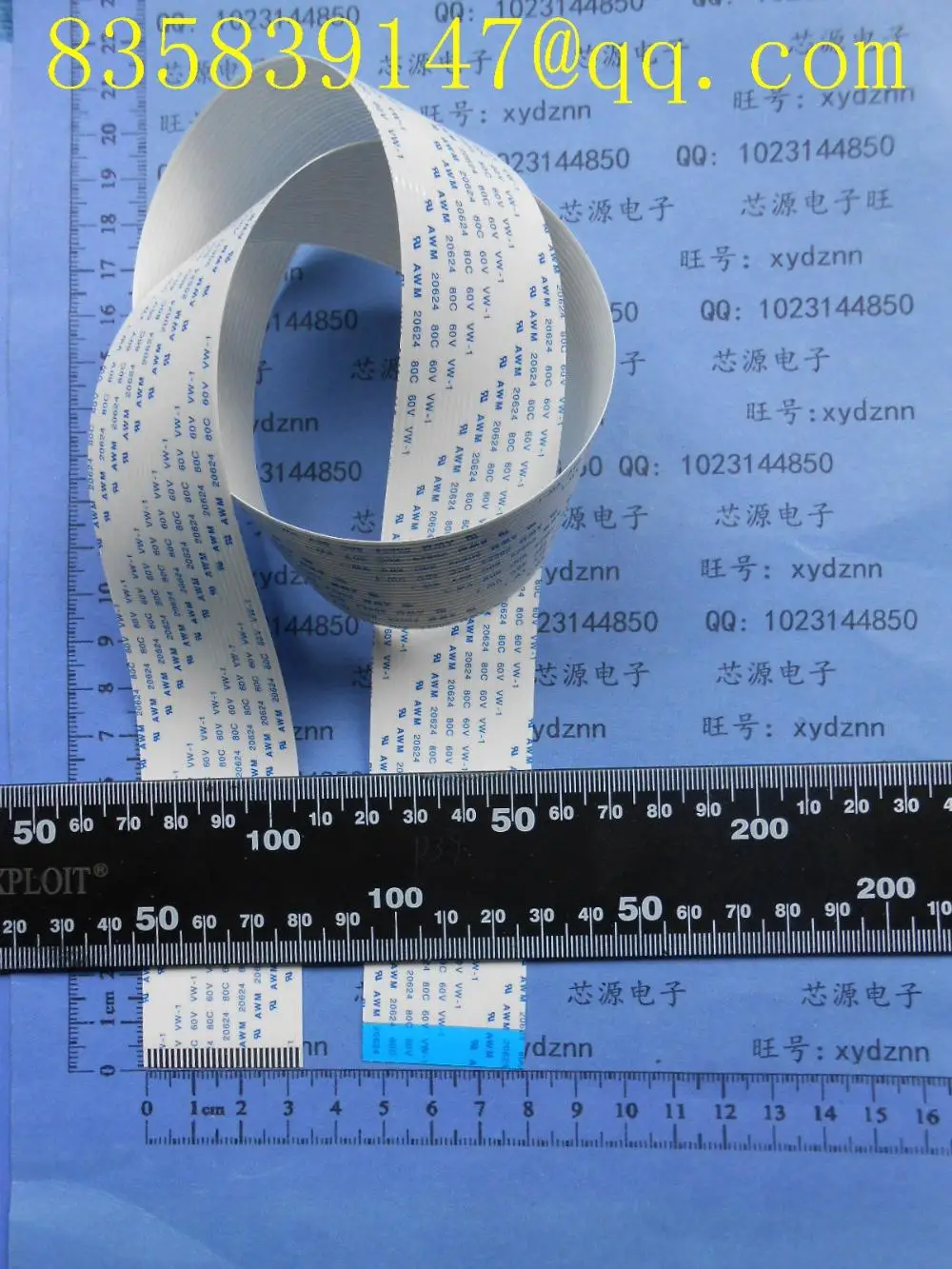

FFC cable 1.25 pitch-26pin-676mm-B opposite direction flexible flat cable ROHS customization is available