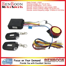12 V Universal Moto Scooter de Partida Do Motor de Controle Remoto do Sistema de Alarme de Segurança Compacto Kandi Roketa Sunl JCL Taotao Baotian