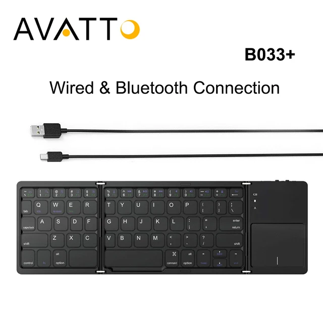 Cheap AVATTO B033+ Folding Mini Keyboard Bluetooth Foldable Wireless Keypad with Touchpad for Windows,Android,ios Tablet ipad Phone Cheap AVATTO B033+ Folding Mini Keyboard Bluetooth Foldable Wireless Keypad with Touchpad for Windows,Android,ios Tablet ipad Phone