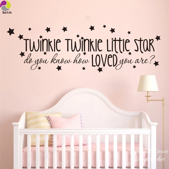 Le Little Star Song Lyrics Wall Sticker Baby Nursery Le Little Star Song Lyrics Wall Sticker Baby Nursery Kids Room Do You Know How