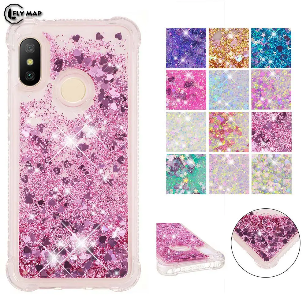Quicksand Cover for Xiaomi Mi A2 LITE A2Lite Dynamic Liquid Phone Case Capa Xiao Red Redmi6 Pro 6 Redmi 6Pro M1805D1ST Coque |