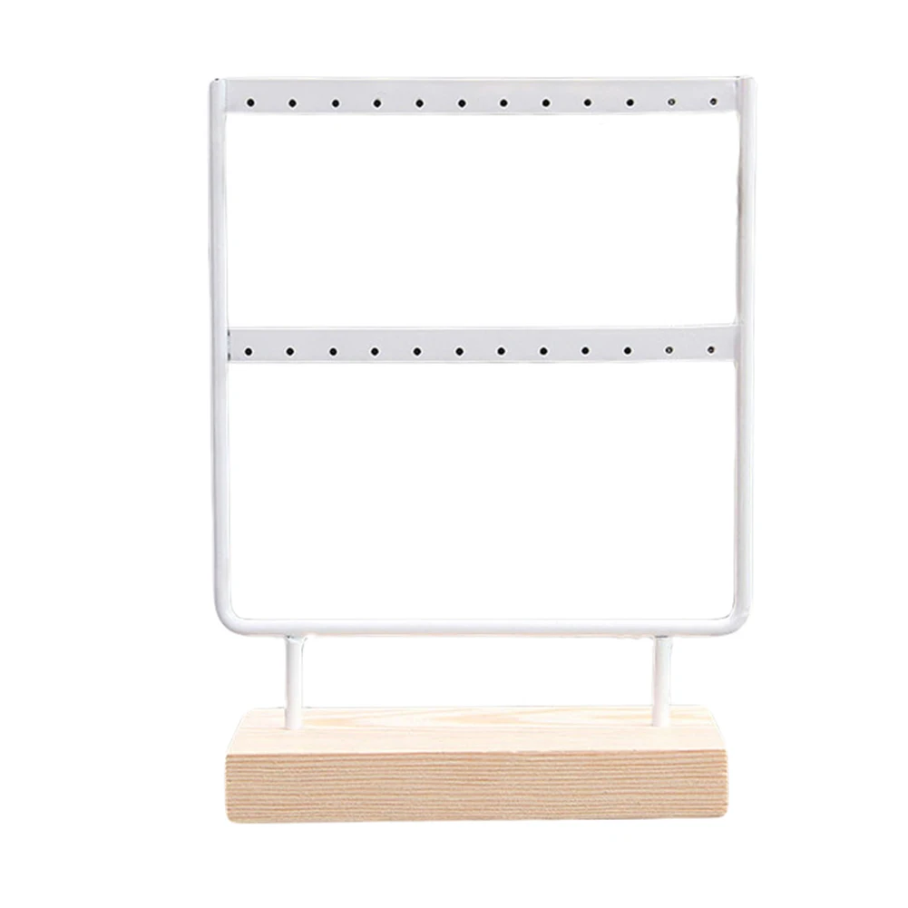  24/44 Holes 2 Layers Earrings Ear Studs Organizer Rack Jewelry Display Stand