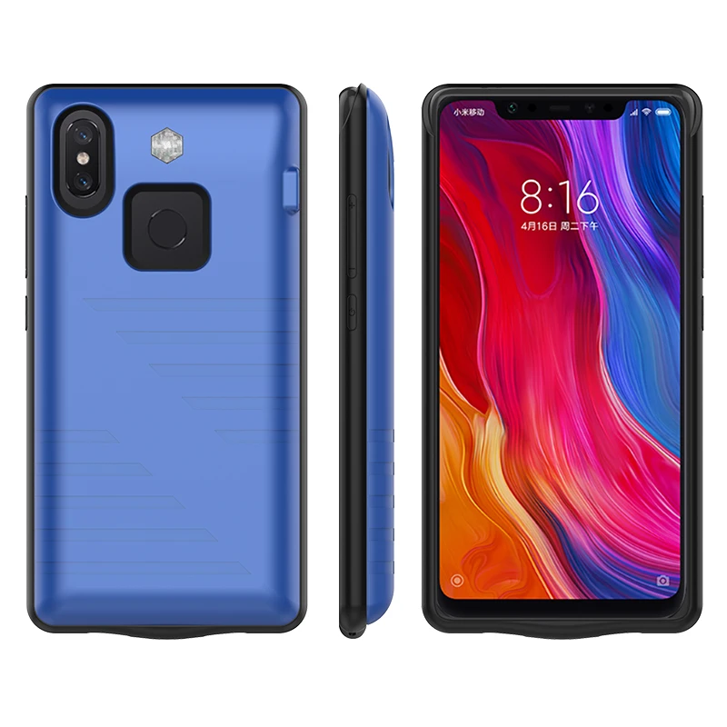 Для Xiaomi mi 8 чехол для аккумулятора 6000 мАч чехол для зарядного устройства чехол для смартфона внешний аккумулятор для Xiaomi mi 8 чехол для аккумулятора mi 8 Capa