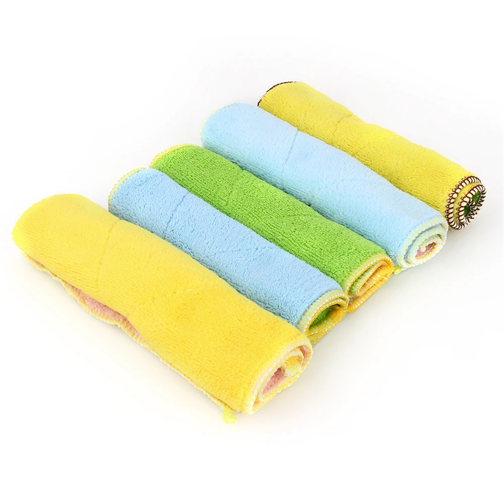 

Double-Sided Micro Fiber Dish Closth Good Quality Washing Cloth Colorful Cleaning Cloths