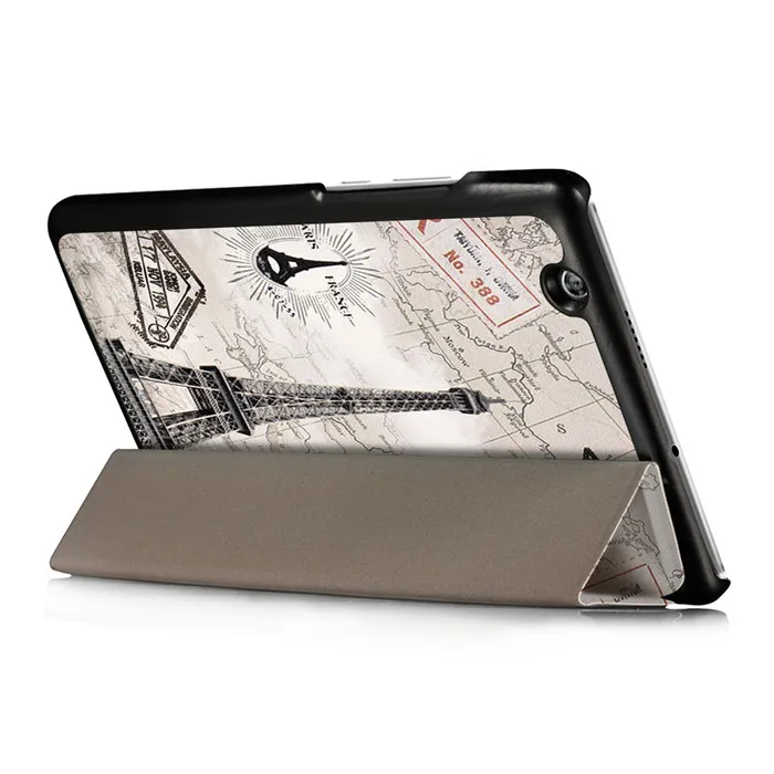 100 шт. Folio Stand PU чехол для huawei Mediapad M3 8,4 BTV-W09 BTV-DL09 8,4 "Tablet + Экран протектор