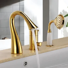 ti-gold 3 шт широкое рассеивание Водопад Ванная ванна римская затычка для ванн Лебедь дизайн