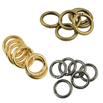 Kaufen 18 Stück Retro Runde Frühling Snap Haken Clip Key Handtasche Geldbörse Schulter Gurt