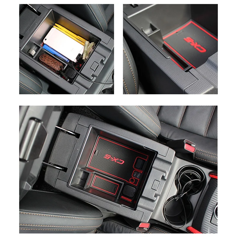 Для Mazda CX-5 CX5 CX 5 автомобильный центральный подлокотник ящик для хранения консоль держатель для поддонов аксессуары для автомобиля