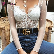 Flymokoii Sexy Bodysuit Women V-neck Floral Embroidery Hollow Out Lace Bodysuit Black White Jumpsuit Summer Bodycon Romper цена Flymokoii Sexy Bodysuit Women V-neck Floral Embroidery Hollow Out Lace Bodysuit Black White Jumpsuit Summer Bodycon Romper цены онлайн