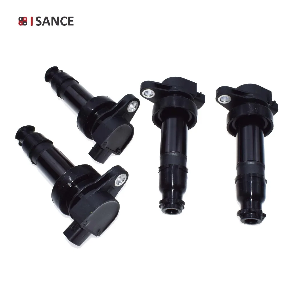 ISANCE 4pcs Engine Ignition Coil Assembly 27301 2B010 For Kia Soul 1.6L