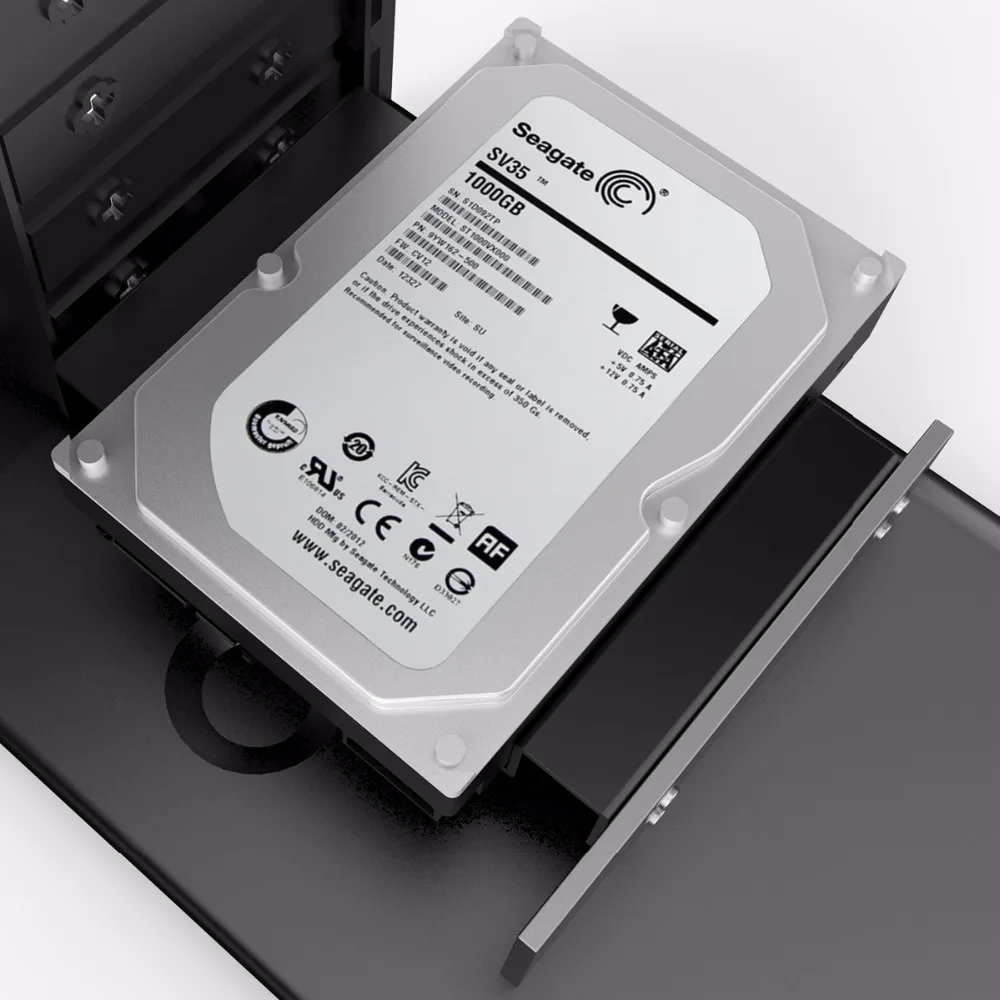 ORICO алюминиевый 5,25 дюймов до 2,5 или 3,5 дюймов жесткий диск HDD SSD конвертер адаптер Монтажный кронштейн с винтами жесткий диск Caddy