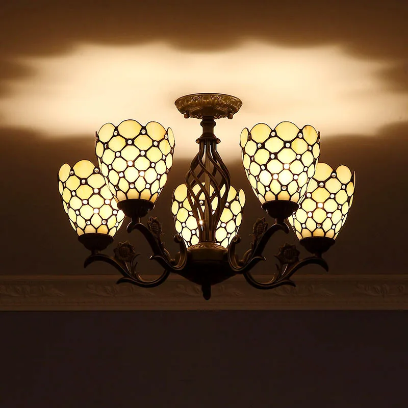 

Multicom American minimalist bedroom living room pendant light long warm coffee shop light creative energy-saving