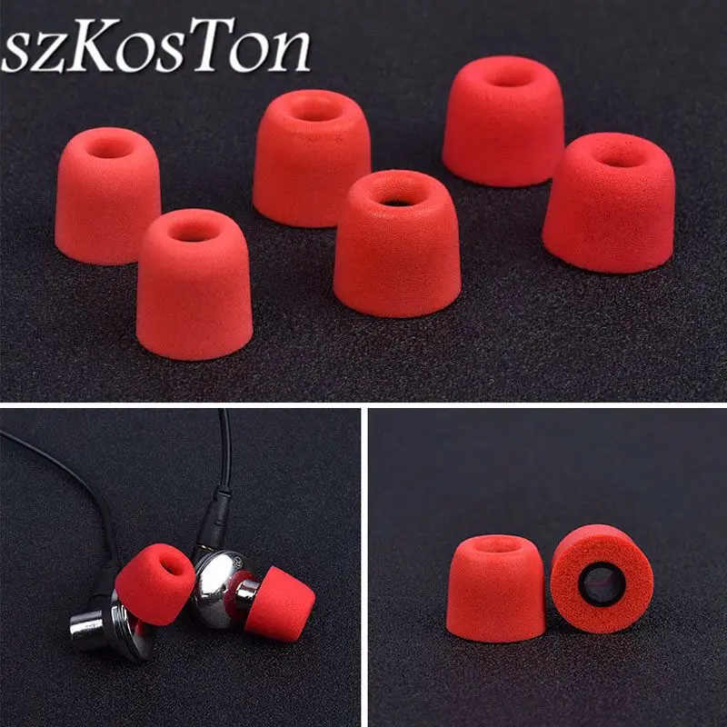 3 Pairs Silicone T400 Memory Foam Earphone Tips Eartips Tips Foam 6 PCS