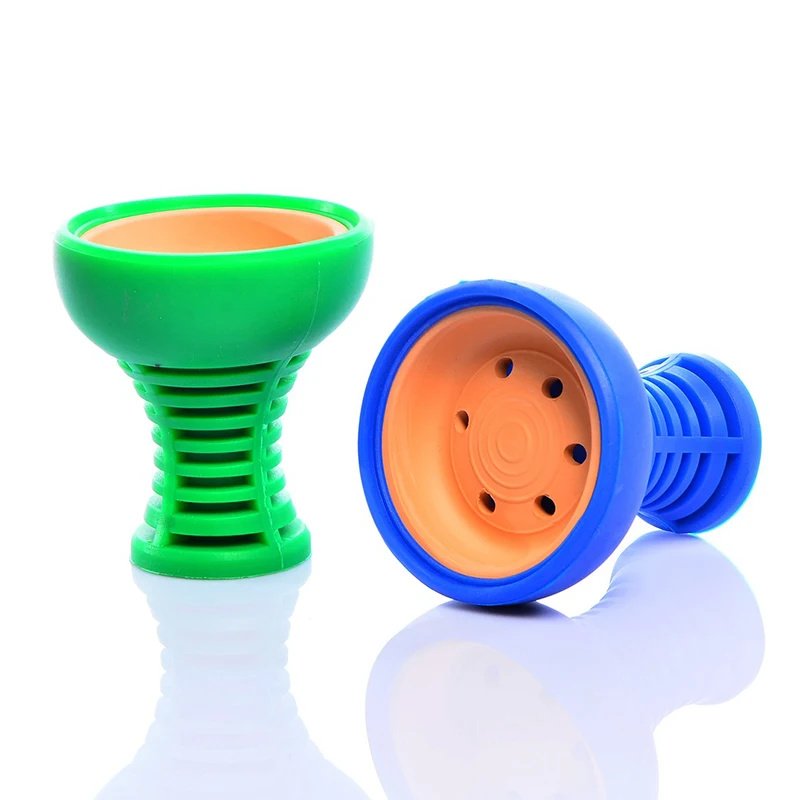 Silicone Shisha Bowl with Ceramic Red Mud Shisha Sheesha Narguile
