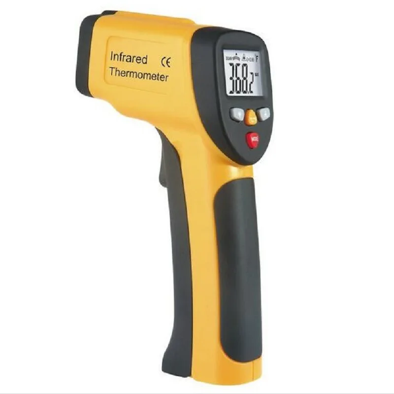 

100PCSs Digital Dual IR Infrared Thermometer Temperature Meter HT-817 High Precision Industrial Laser infrared Temperature Meter