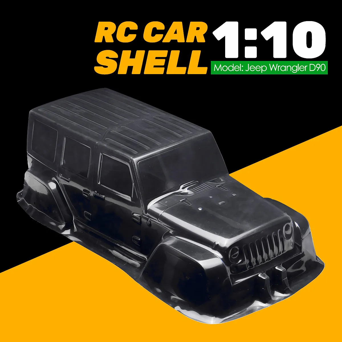 

PVC Body Shell Wheel Base Car Shell Transparent 313mm For RC Axial 1/10 For Jeep For Wrangler
