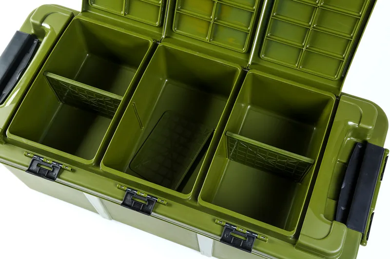 Excellent Autofans 75L Plastic Auto Trunk Storage Box Independent Cabinet Boot Organizer Wheel Car Trunk Container Boot Trolley Box S11 2