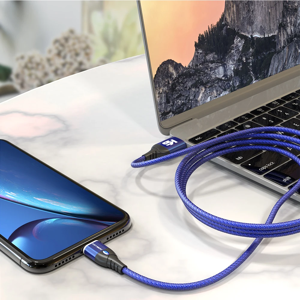 KEYSION 3A Магнитный USB кабель для iPhone Micro usb type C кабель Быстрая зарядка магнит зарядное устройство Micro usb кабель для samsung Xiaomi