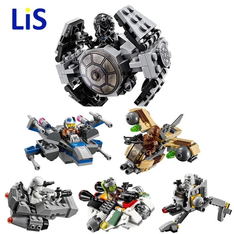 

Star Space Wars Microfighters Loging Building Blocks Sets Clone Micro Fighter Bricks Toys Compatible Starwars 2018 NEW