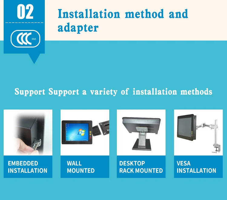 Best wall mount 8.4" touch screen industrial touch panel pc with 64GB SSD & 4GB ram 5