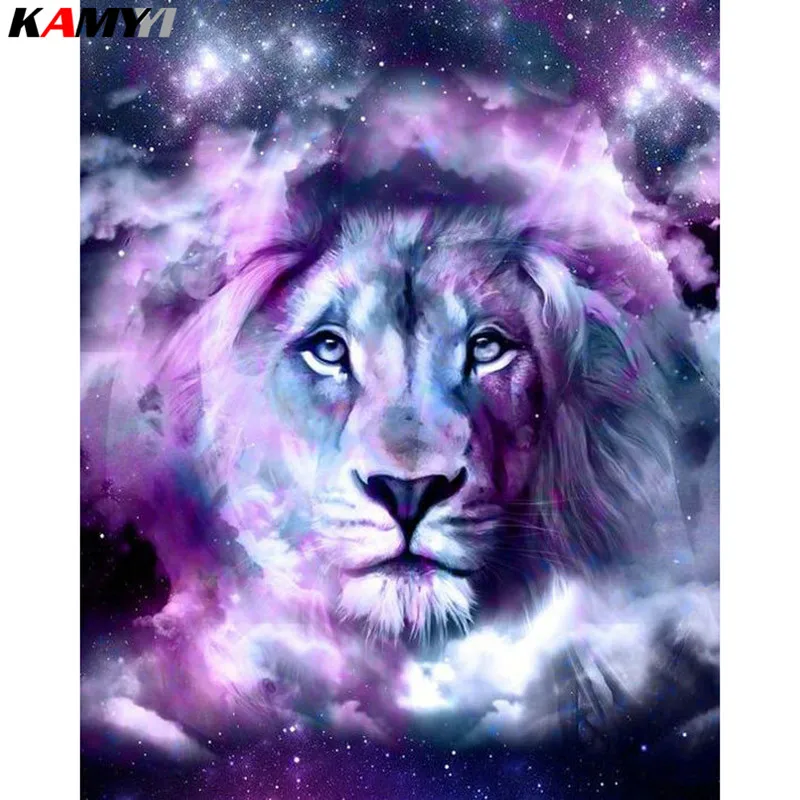 hot sale 5d Diamond Mosaic Animals Lion Diamond Painting Full Square