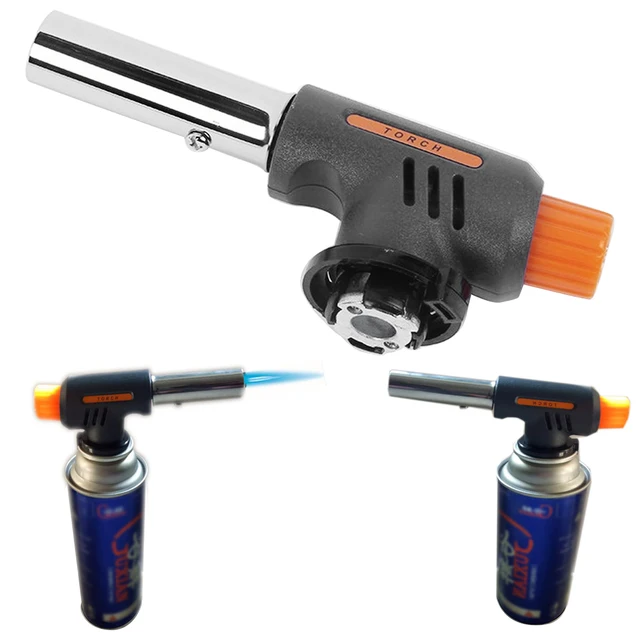 US $4.12 Automatic Ignition Gas Torch Flamethrower Butane Burner Baking Picnic BBQ Camping Outdoor Hiking Fi