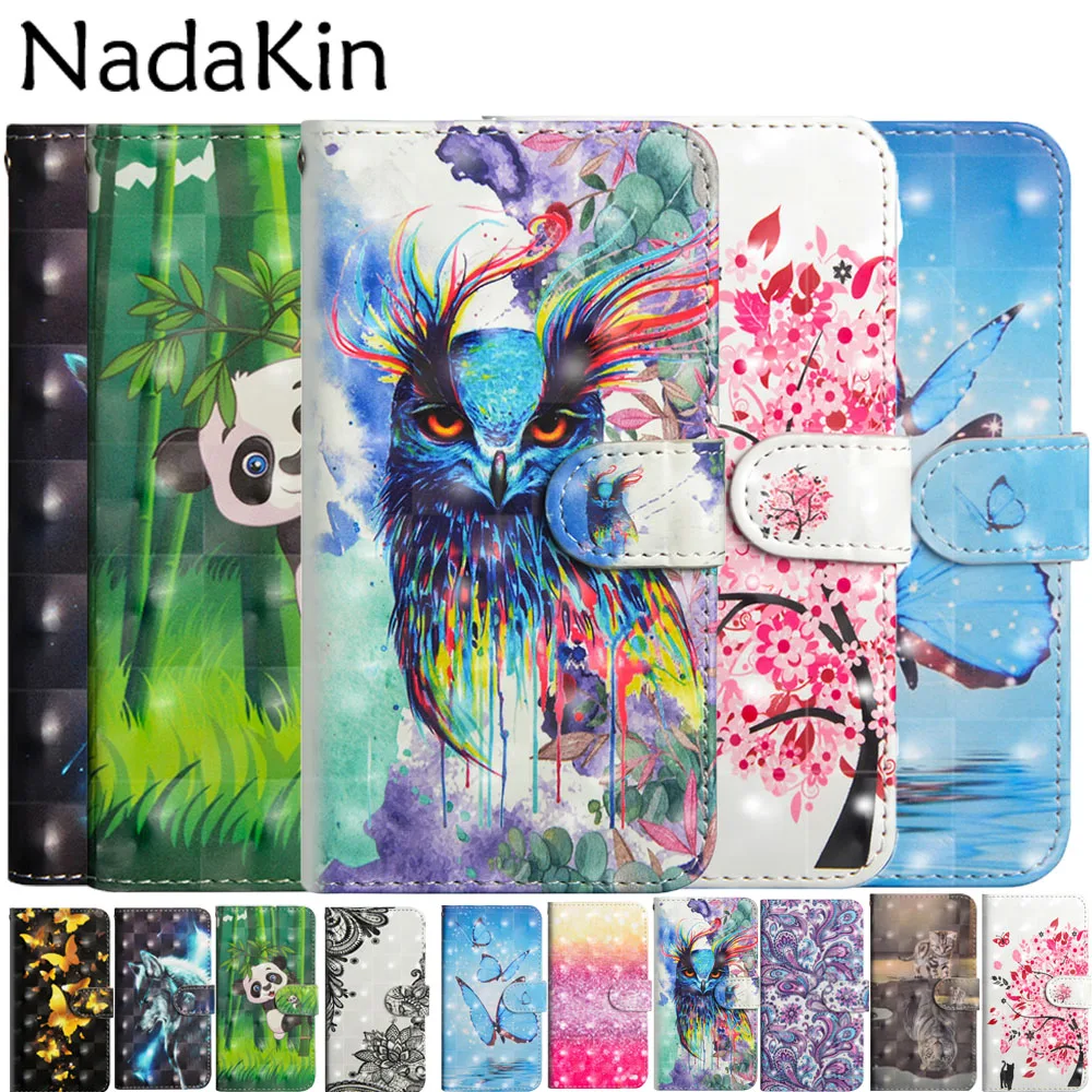 

Book Phone Case for Huawei Y3 Y5 Y6 Pro 2017 Y7 Prime Y9 2018 Flip Wallet Cover Leather Hand Rope Card Holders Shell Bags