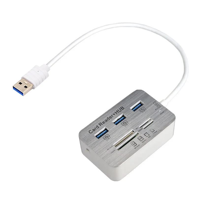 Micro USB 3,0 концентратор Тип C usb-хаб 3 Порты USB hab устройство для чтения карт USB мульти Порты и разъёмы для компьютера ПК Аксессуары