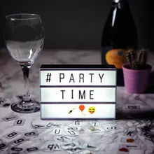 A5 размер светодиодный комбинированная фара коробка Ночник DIY карточки с буквами USB питание лайтбокс кинотеатра PAK55