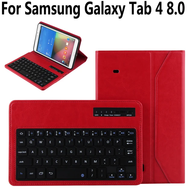 Best Price Detach Wireless Bluetooth Keyboard Leather Cover Case for Samsung Galaxy Tab4/Tab 4 8.0/8 inch T330 T331 T333 T335 Capa Funda