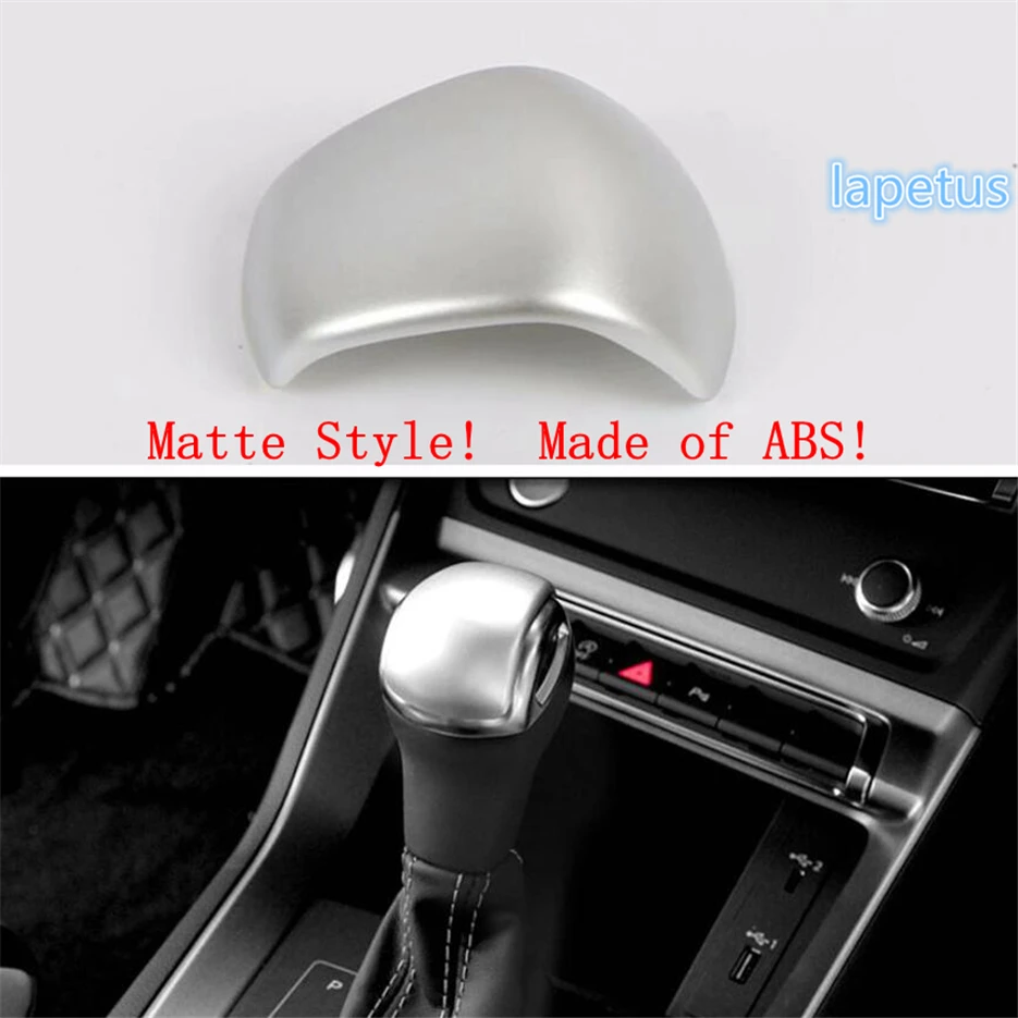 

Lapetus Gear Shift Shifter KnobHead Handle Decoration Frame Cover Trim ABS Fit For Audi Q3 2019 2020 Matte Carbon Fiber Color