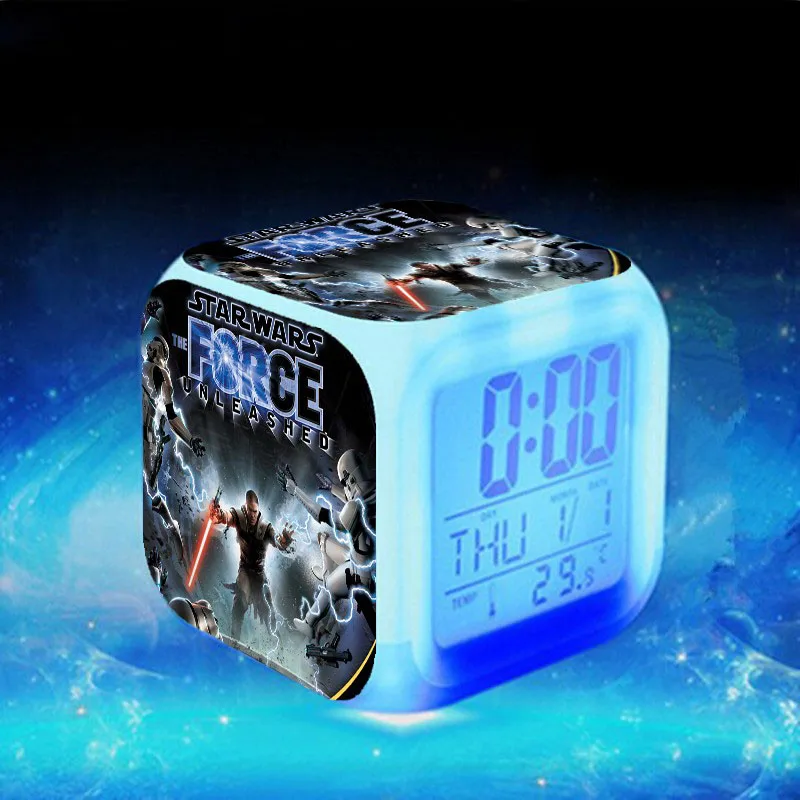 Star Wars LED 7 color Flash Digital Alarm Clock wekker reveil enfant Watch Kids Toy Gifts reloj despertador infantil XMAS Gifts Star Wars LED 7 color Flash Digital Alarm Clock wekker reveil enfant Watch Kids Toy Gifts reloj despertador infantil XMAS Gifts