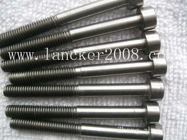 

M10x1.5x60 Gr5 hexagon socket cap head titanium alloy screw DIN912