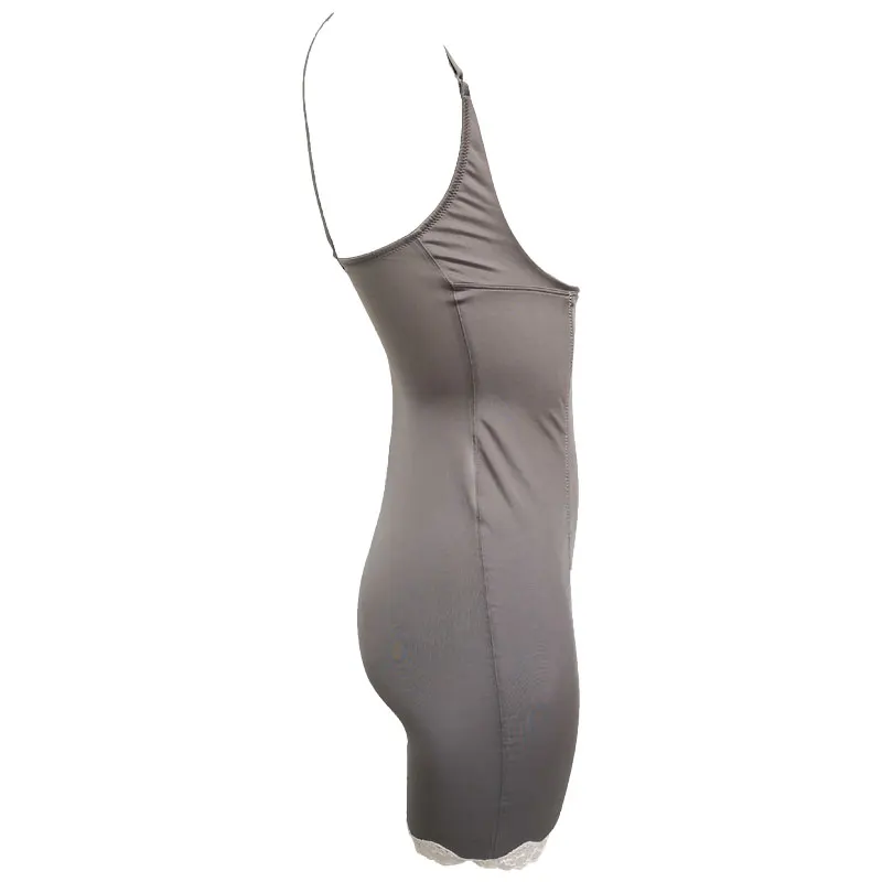 Spaghetti Strap Lace edge Cupless Sexy Women Tummy Control Slip Female Body Shaper Slimming Waist Trainer Full Slips SLA028