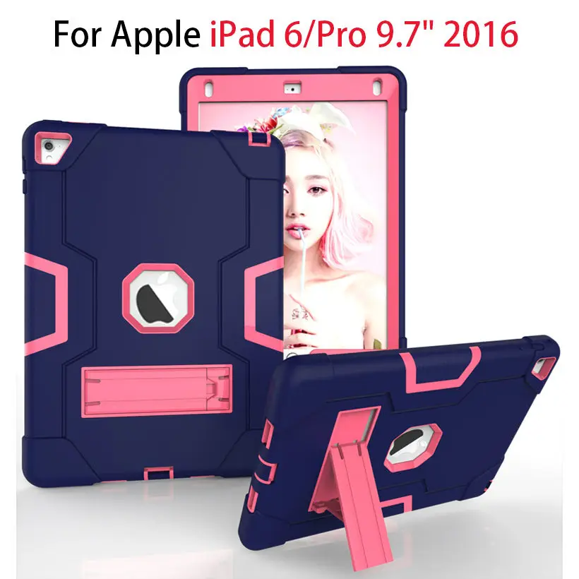 Case For Apple iPad Air2 iPad6 /Pro 9.7 2016 Shockproof Heavy Duty Case