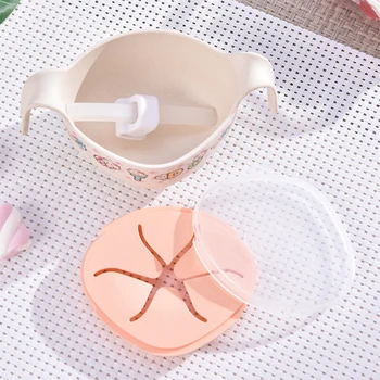 

Baby Bowl Snack Dishes Bamboo Fiber Bowl Toddler Kid Feeding Food Bowl Handle Snack Storage Container Children Plate Tableware