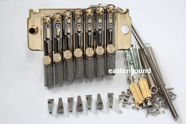 

7 Strings Headless Guitar Fanned Fret Tailpiece Tremolo Bridge