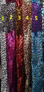 

French tulle embroidery lace fabric S-3201 with sequins African net lace for party dress