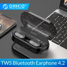 ORICO TWS мини беспроводные Bluetooth наушники 4,2 версия HIFI стерео портативные наушники гарнитура с зарядным устройством 2000 мАч