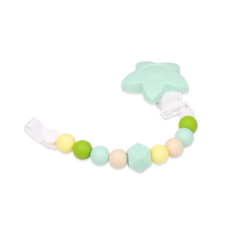 MIYOCAR BPA free safe food grade silicone Teether pacifier clip light
