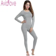 Avidlove Winter Thermal Underwear Women Suit Thick Warm Women Cloth Female Bodysuit Long Johns Casual O Neck Long Sleeve Costume