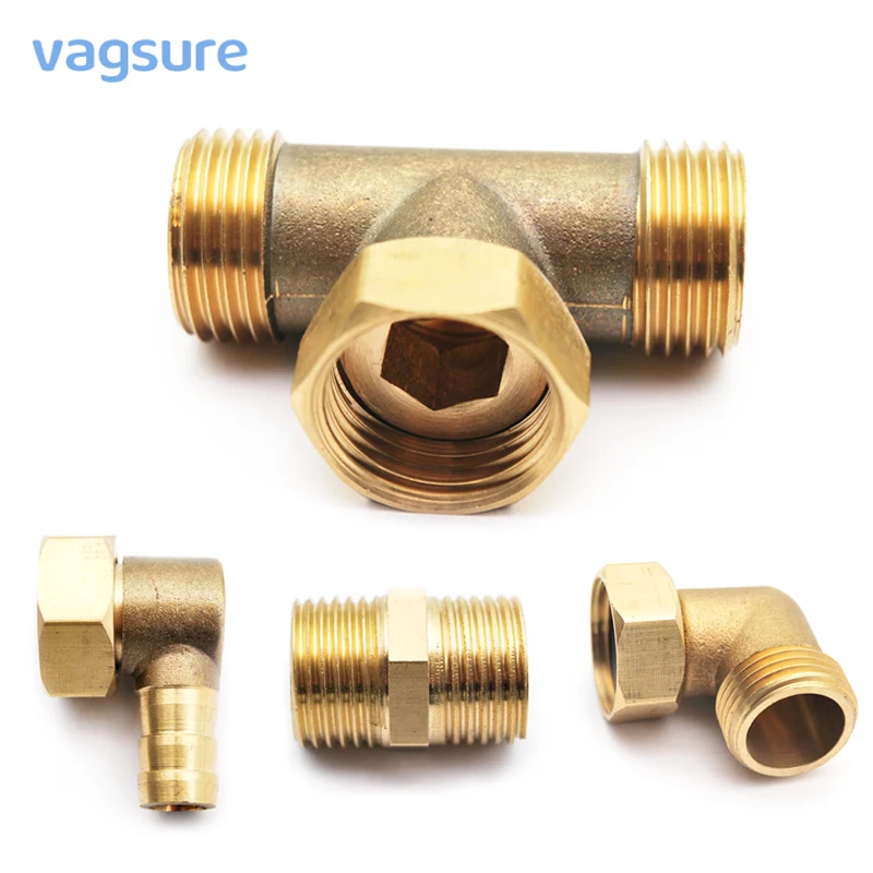 

Copper Hose Barb Pipe Fitting Elbow G1/2 Male Thread Barbed Coupling T or L Connector Joint Adapter for Bathroom Plumbing