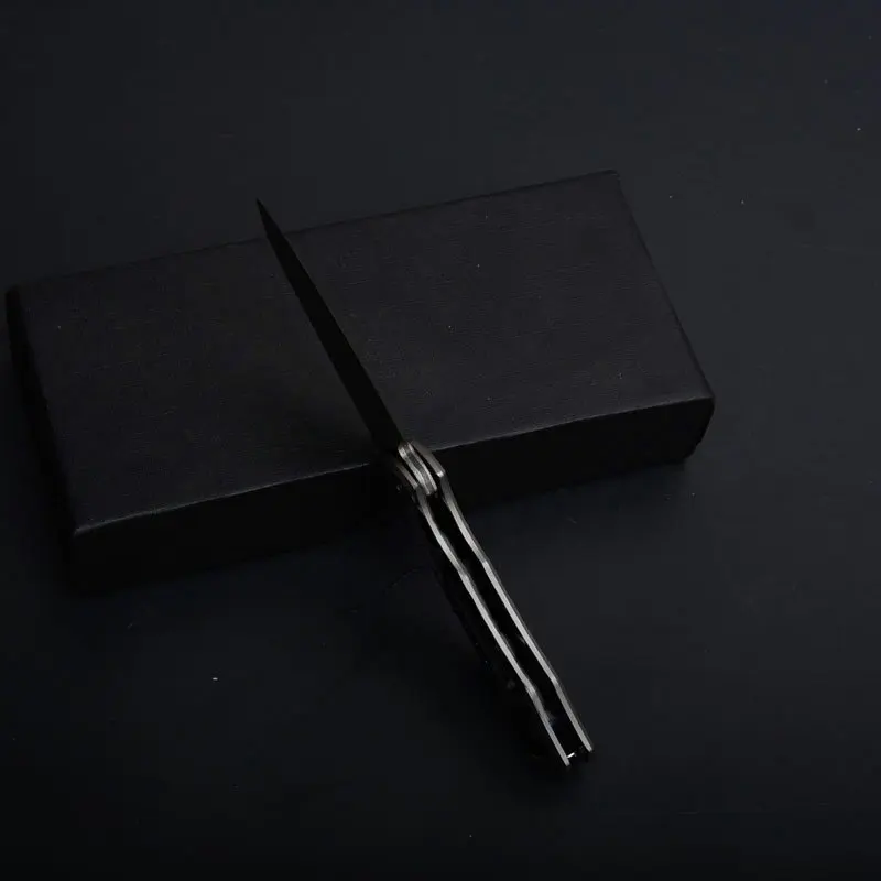 small titanium tactical folding knife rescue edc tools  (7)